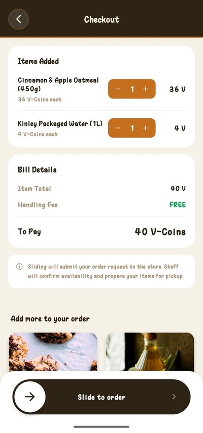 Checkout for redeeming rewards